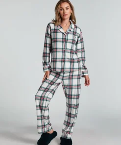 Fleece Pyjama Set - White