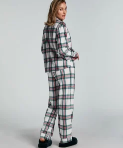 Fleece Pyjama Set - White