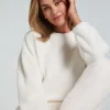 Fleece Snuggle Top - White