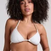 Giselle Triangle Bikini Top - White