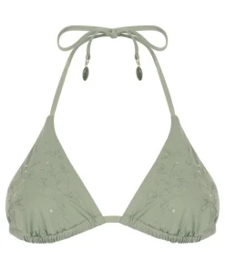 Giselle Triangle Bikini Top - Green