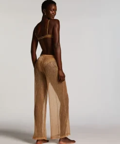 Goldie Shimmer Beach Pants - Yellow