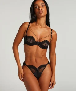 Half-Padded Cup Underwired Bra Belladonna - Black