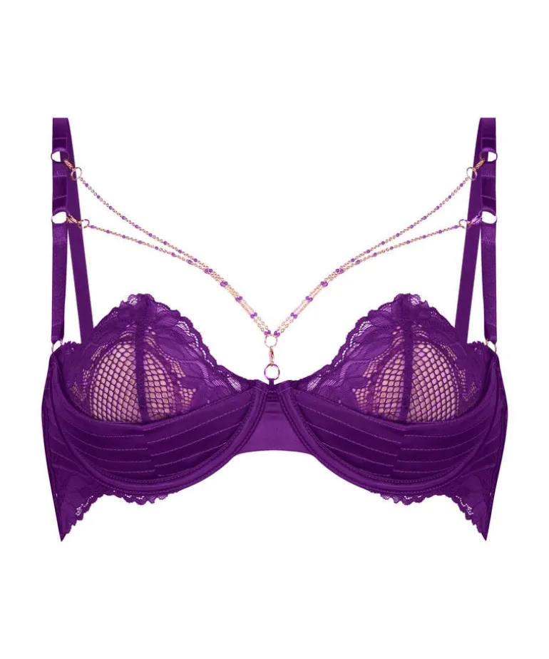 Half-Padded Cup Underwired Bra Belladonna - Purple