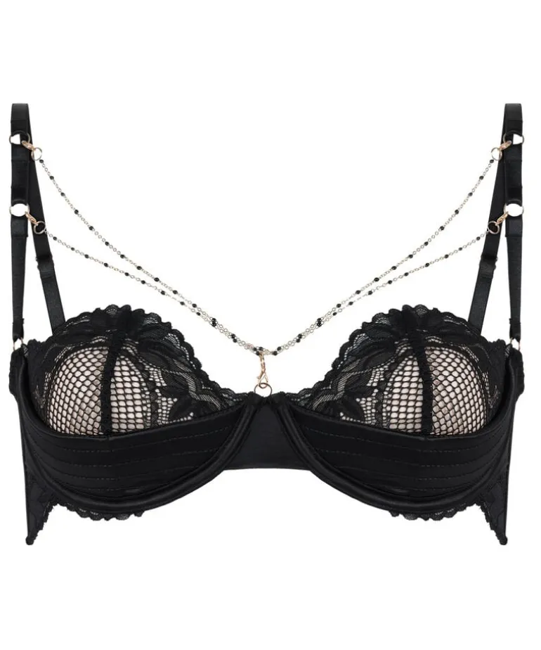 Half-Padded Cup Underwired Bra Belladonna - Black