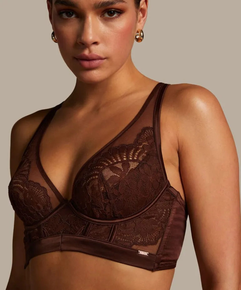 Indigo Non-Padded Underwired Bra - Brown