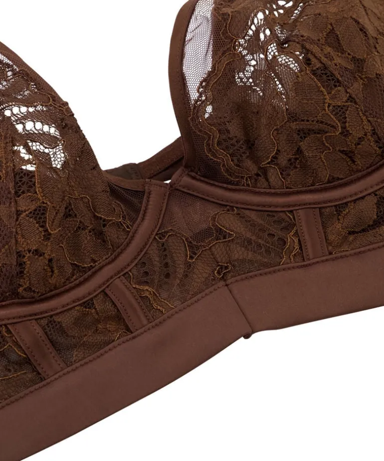 Indigo Non-Padded Underwired Bra - Brown