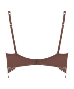 Indigo Non-Padded Underwired Longline Bra - Brown