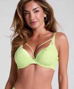 Ingrid Padded Underwired Bra - Green