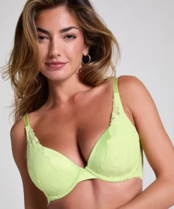 Ingrid Padded Underwired Bra - Green
