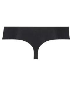 Invisible cotton thong - Black