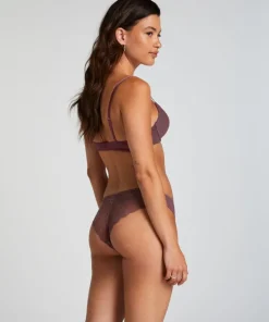 Invisible Lace Back Brazilian - Purple