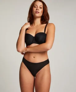 Invisible thong Stripe mesh - Black