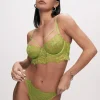 Isabella Non-Padded Underwired Longline Bra - Green