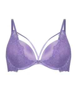 Isabella Padded Push-Up Underwired Bra - Purple