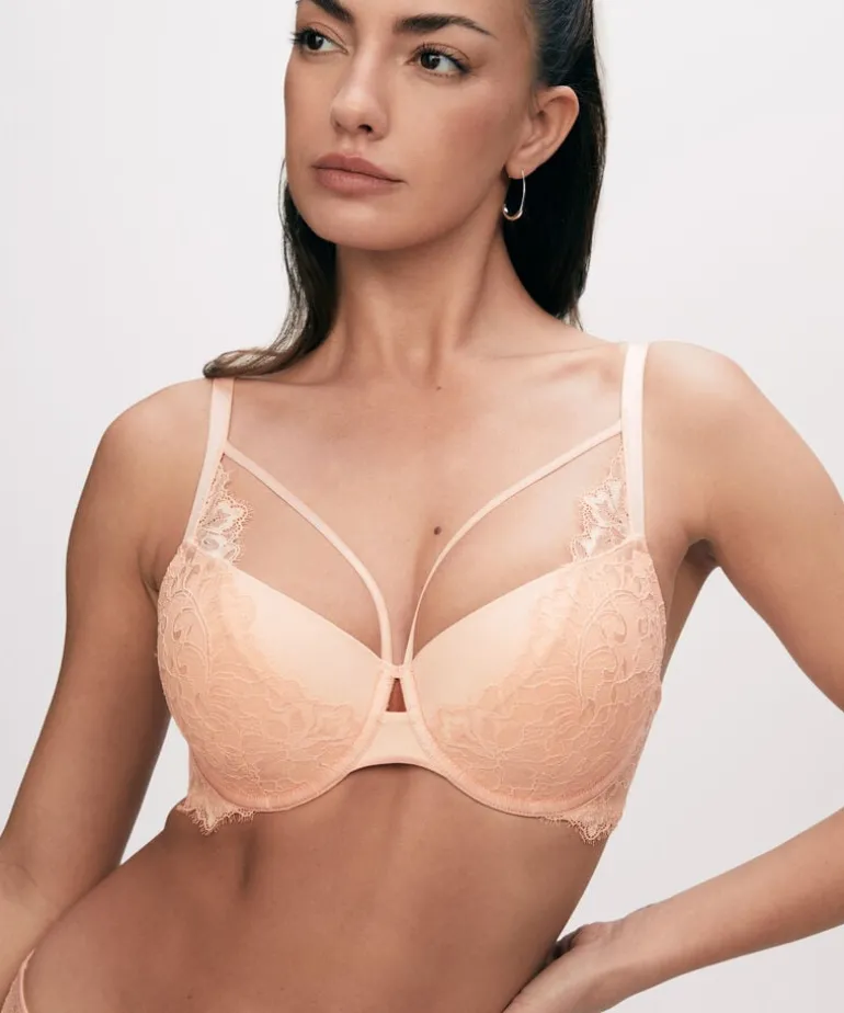 Isabella Padded Underwired Bra - Orange