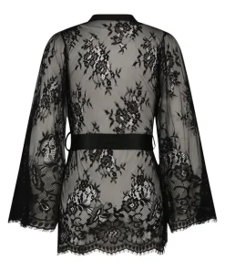 Isabelle Lace Kimono - Black