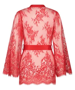 Isabelle Lace Kimono - Red