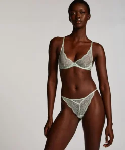 Isabelle Non-Padded Underwired Bra - Green