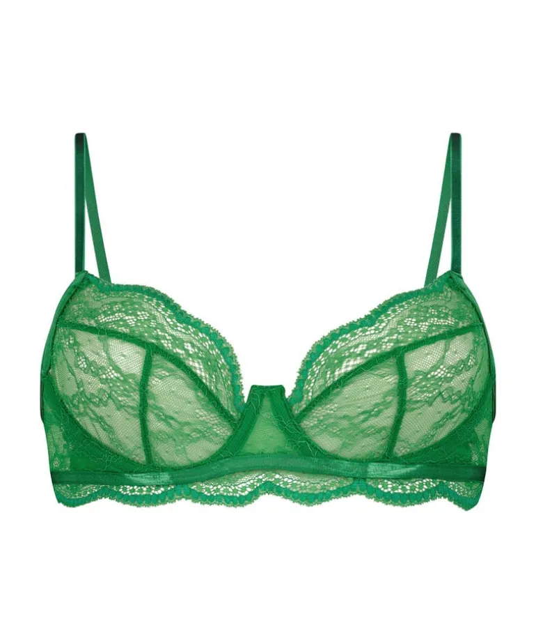 Isabelle Non-Padded Underwired Bra - Green