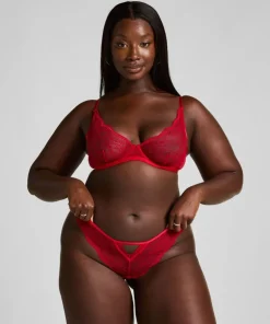 Isabelle Non-Padded Underwired Bra - Red