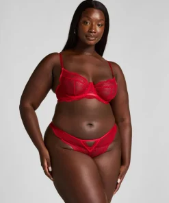 Isabelle Non-Padded Underwired Bra - Red
