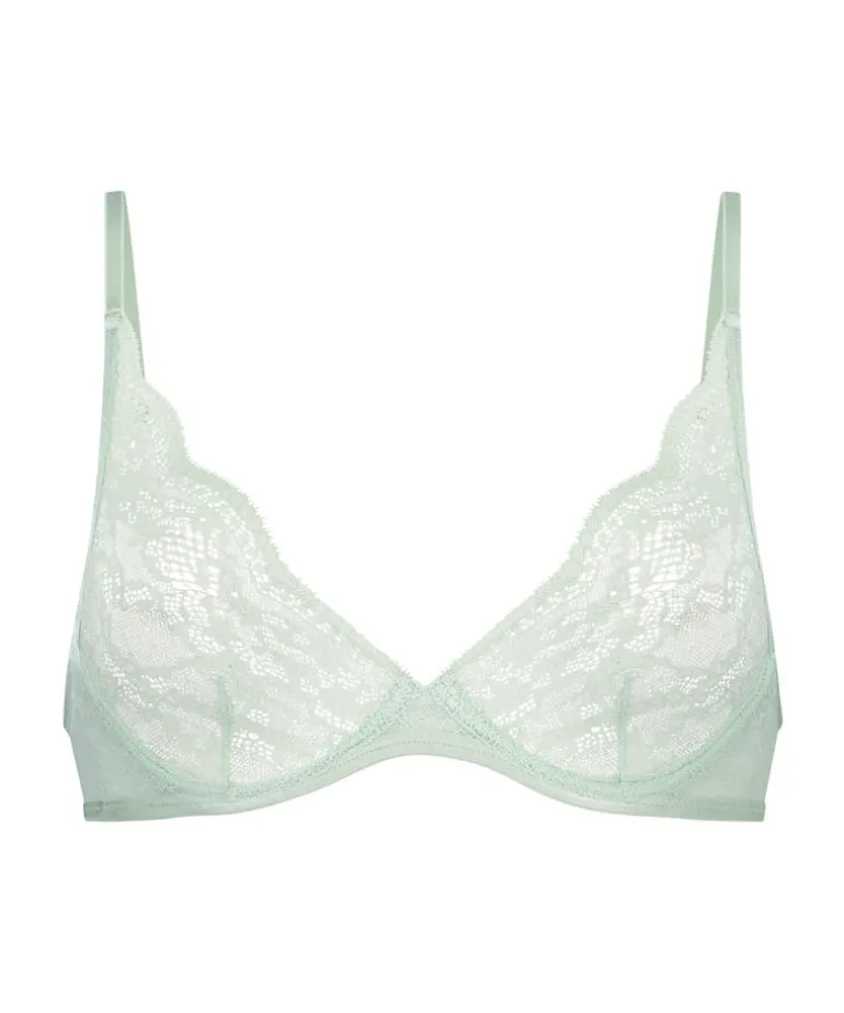 Isabelle Non-Padded Underwired Bra - Green