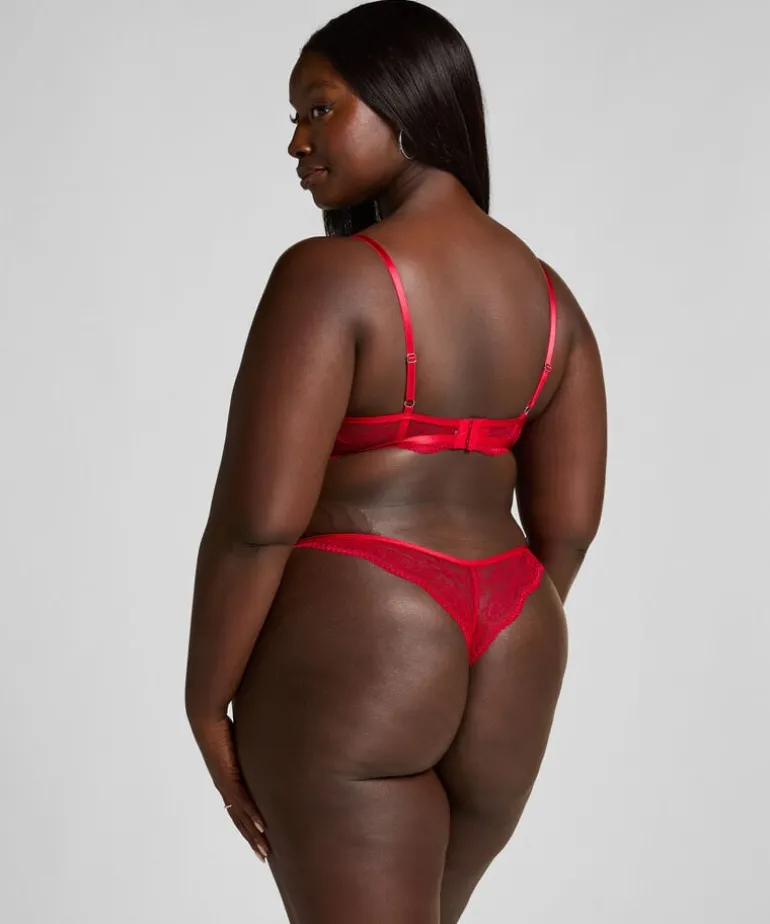 Isabelle Non-Padded Underwired Bra - Red