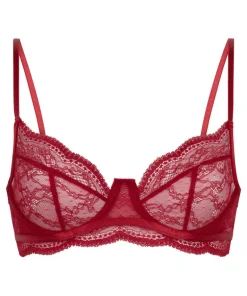 Isabelle Non-Padded Underwired Bra - Red