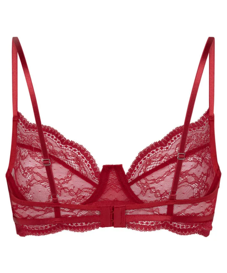Isabelle Non-Padded Underwired Bra - Red
