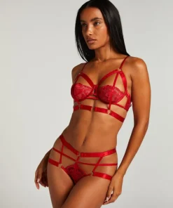 Jacky Open Crotch Brazilian - Red