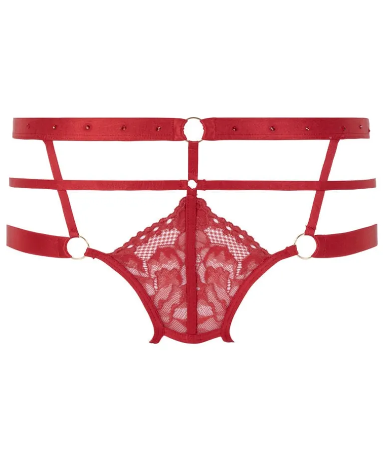 Jacky Open Crotch Brazilian - Red