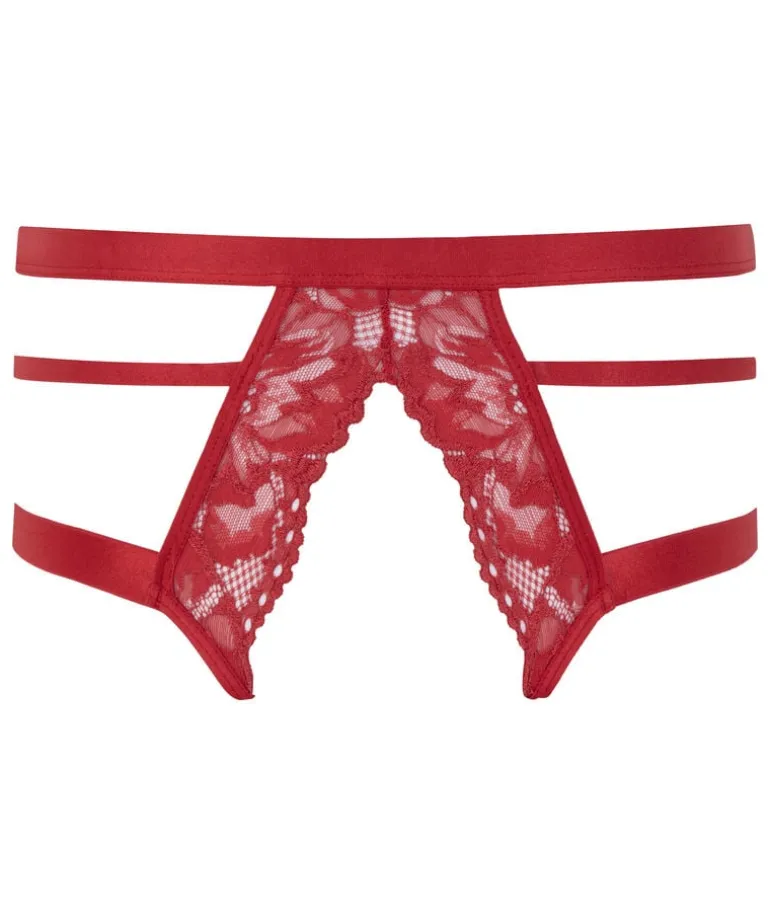 Jacky Open Crotch Brazilian - Red