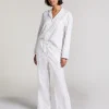 Jacquard Hearts Petite Pyjama Bottoms - White