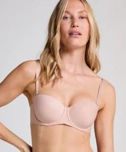 Jane Padded Strapless Underwired Bra - Beige