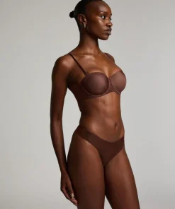 Jane Padded Strapless Underwired Bra - Brown