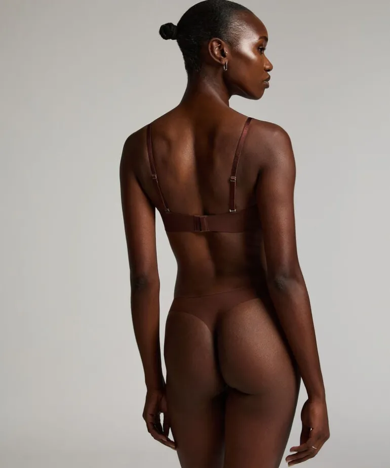 Jane Padded Strapless Underwired Bra - Brown