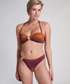 Janiero Bandeau Bikini Top - Purple