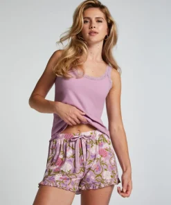 Jersey Pyjama Shorts - Purple