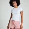 Jersey Ruffled Shorts - Pink