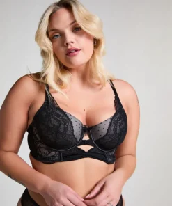 Juliette Padded Longline Underwired Bra - Black
