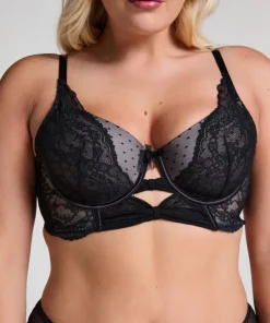 Juliette Padded Longline Underwired Bra - Black