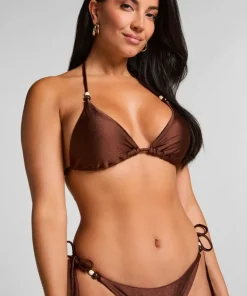 Kallua Triangle Bikini Top - Brown