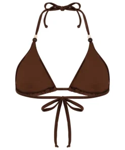 Kallua Triangle Bikini Top - Brown