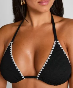 Kenya Triangle Bikini Top - Black