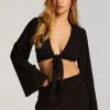 Knot Long Sleeve Top - Black
