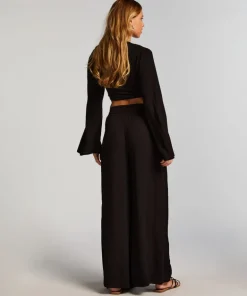 Knot Long Sleeve Top - Black