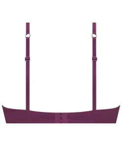 Lace & Shine Padded Underwired Bra - Purple