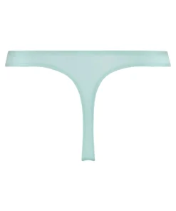 Lace & Shine Thong - Blue