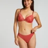 Lace Back Invisible Thong - Red